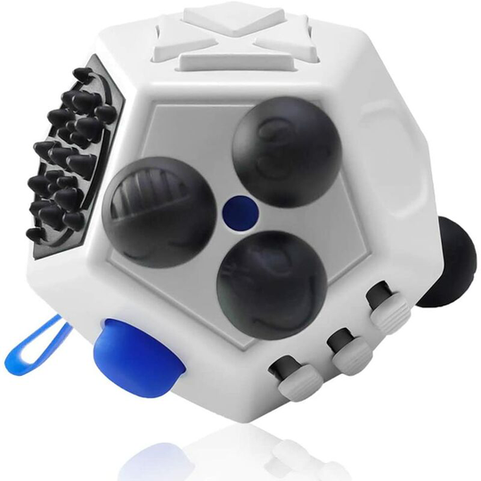 Lifcausal - 12 Sided Fidget Cube, Fidget Toy for Children and Adults, Stress and Anxiety Relief Depression Anti Cube for All Ages with adhd add ocd