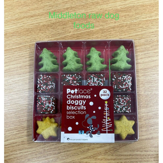 Christmas Doggy Biscuits Festive Dog Treats in Gift Box Selection Box