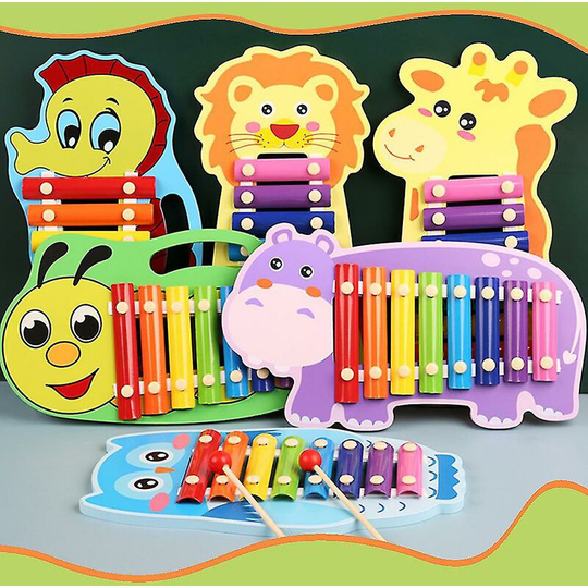 Children's Multi-functional Hand Drum Toy Percussion Piano Toy Early Education - Flkwoh