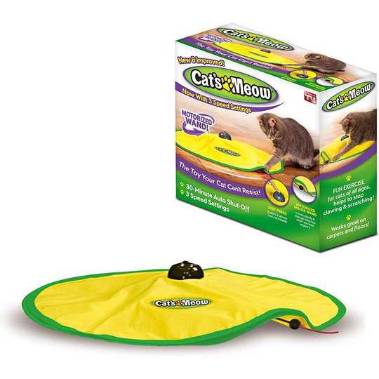 Motorized Wand Cat Toy, Automatic 30 Minute Shut Off, 3 Speed Settings, The Toy Your Cat Can't Resist