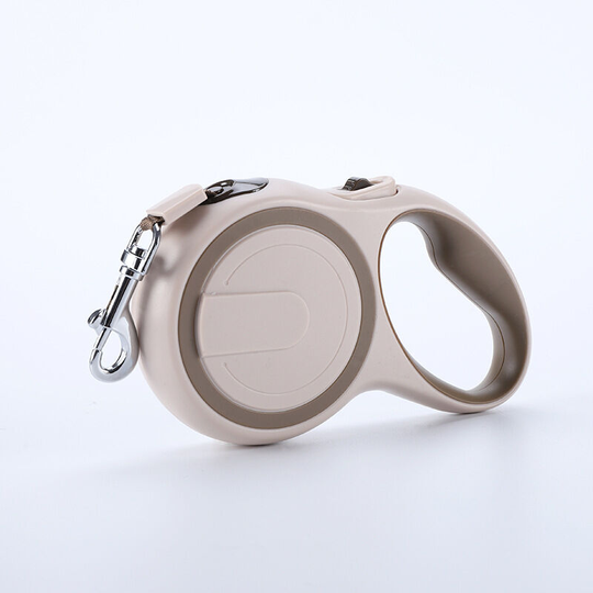 dog leash, retractable pet leash, tangle free M 5m khaki