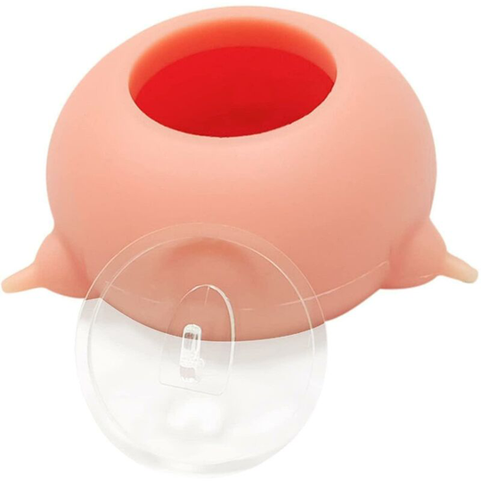 Silicone Puppy Nipple Feeder Bubble Milk Bowl Pet Bionic Self Feeding Device For