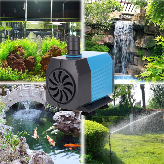 Submersible Water Pump, Aquarium Pump Silent Filtration Circulating Pump 1000L/H15W Ultra Silent for Pond Aquarium Fountain Fish Tank 1.4m Line