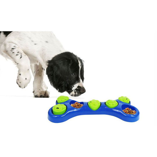 GEEZY Dog Pet Puzzle Feeder Interactive Foraging Bowl