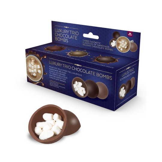 Chocolate Bomb Trio Luxury Hot Chocolate Drink Gift Treat