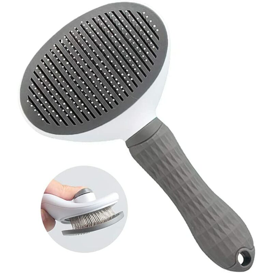 Cat brush dog brush, self-cleaning massage comb, effective removal of dead and matted hair, suitable for dogs, cats, short and long hair
