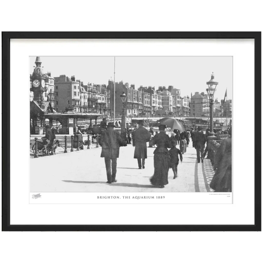 'Brighton, the Aquarium 1889' by Francis Frith - Picture Frame Photograph Print on Paper