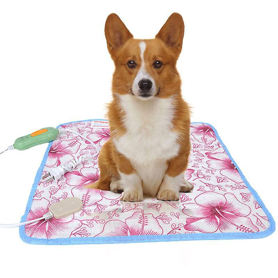 Thsinde - Pet Heating Pad For Dog Cat Bed Body Winter Warmer Carpet Pet Electric Heating Mat Heated Blanket Electric Heating Pad 40x40cm