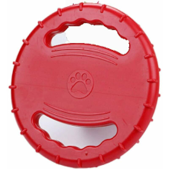 Pet Dog Toy Frisbee Floating Dog Toy for Dog(Red Frisbee),