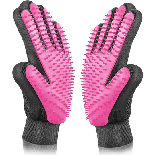 Upgrade Version】 Pet Hair Glove Grooming Glove Massage Dog / Cat Grooming Massage Gentle and Effective Cleaning Glove Pet Cleaning Brush - 1 pair.