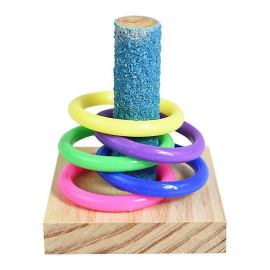Parrot Toy Set Wooden Bird Educational Toys Small Medium Parrot Intelligence Training Toys Game Desk Thsinde