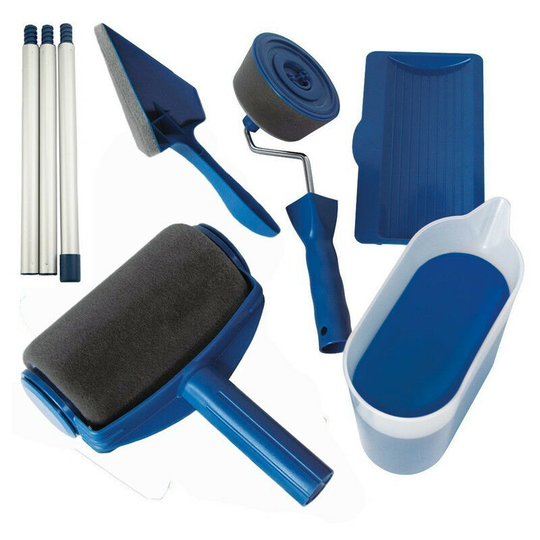 Betterlifegb - Paint Roller Kit of 6 painting tools, with integrated reservoir, anti-drip and anti-fouling system, easy to use
