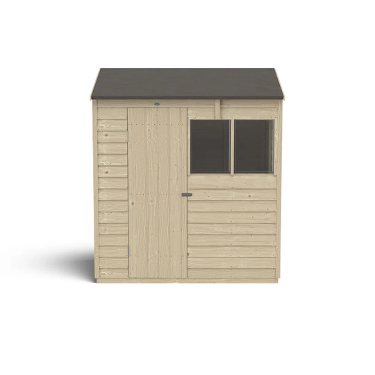 Overlap Pressure Treated 6X4 Reverse Apex Shed