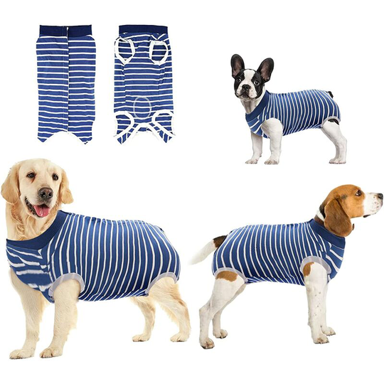 Dog Rescue Suit, Dog Surgical Rescue Suit for Abdominal Wounds or Skin Diseases for Women and Men, Alternatives to Electronic Collars-XS