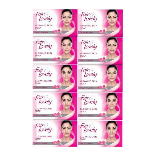 10 PCS FAIR & LOVELY SOAP BARS HEALTHY GLOW MULTI VITAMIN 100GM