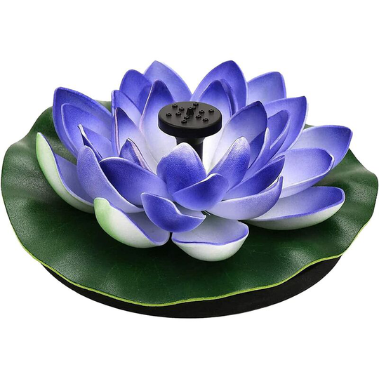 Flower Shape Solar Fountain Pump Panel & agrave; Water Birdbath Swimming Pool Fish Decor