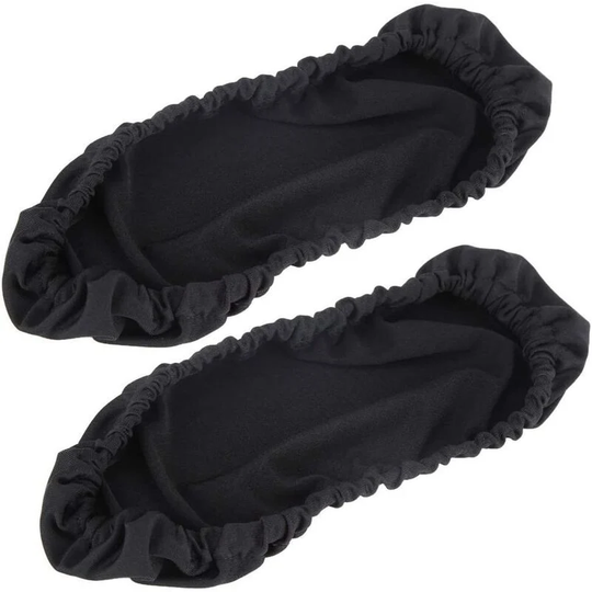 2 Pack Removable Elastic Rotating Chair Armrest Covers for Home Office Black