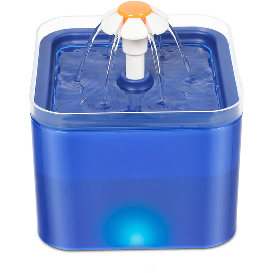 Thsinde - Water Fountain for Cats Dogs, Super Quiet, Smart led Light, 2L Water Dispenser for Cats and Small Dogs-Light Blue