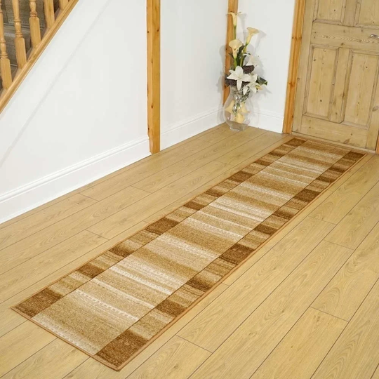 Tolunay Lima Looped/Hooked Terracotta/Beige Rug