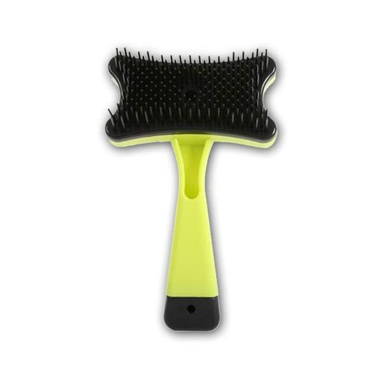 Dog Brush, Cat Brush, Self Cleaning Slicker Brush, for Small to Large Dog or Cat Best for Grooming Removes Loose Hair and Dead Hair (green)
