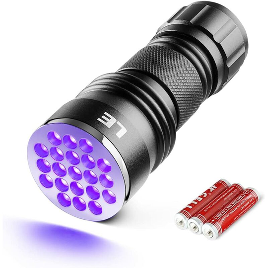 Naxunnn - uv Light, 21 d 395nm uv Torch, Black Light Detector for Pets Urine, Stain, Bed Bugs on Carpet or Floor, Fake Banknote and More,