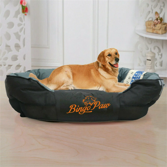 Heavy Duty Pet Dog Bolster Cushion in Black