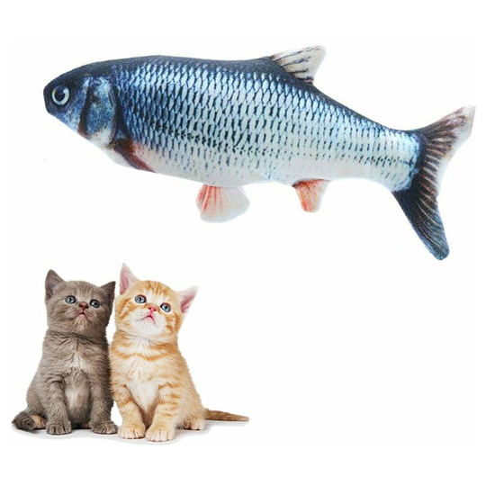 Electric Usb Charging Simulation Fish Cat Toy Funny Interactive Pets Cats Catnip Toys For Cat, Catfish - Catfish