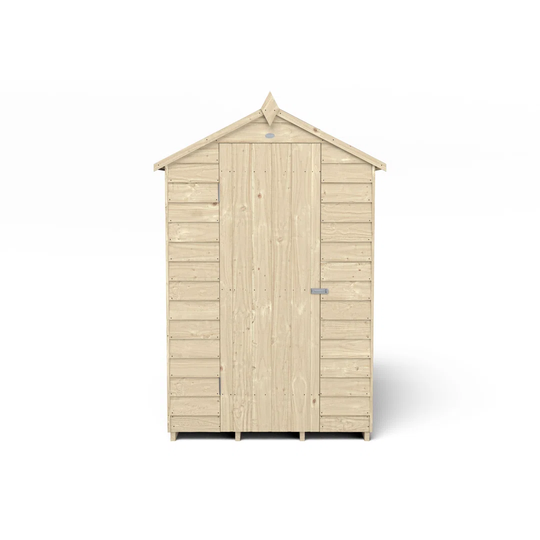 Overlap Pressure Treated 6X4 Apex Shed - No Window