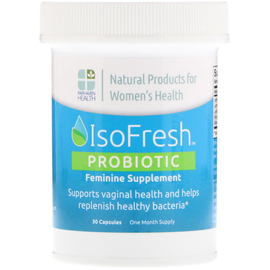 Fairhaven Health, IsoFresh Probiotic for Feminine Balance, 30 Capsules