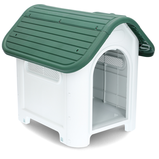 HAFENBANDE Cottage Plastic Dog Kennel - Size S: 59 x 75 x 66 cm (W x D x H)