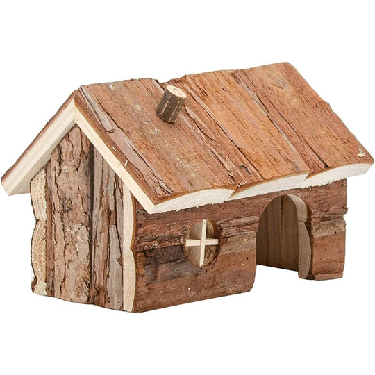Echoo - Hamster Wooden Hideout House Natural Pet Rats Climbing Play Hut Hideaway Room for Dwarf Hamster, Mouse, Rat,Gerbil and Other Pet Small Animals