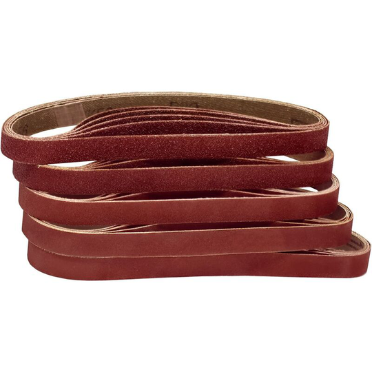 Betterlifegb - Abrasive Belt, 25 Abrasive Belts 13 x 457 mm Assortment of 5 pieces per granulation 80/120/150/240/400 for Electric File Belt Sander