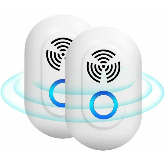 Morejieka - Ultrasonic Mosquito Repellent [2 Pack], rlife Ultrasonic Plug for Fly, Ant, Cockroach, Spider, Mice, Insect Rodents etc, No Smell, No Harm
