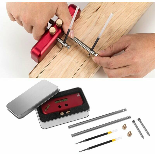 Aluminum Alloy Adjustable Marking Gauge Double Headed Mortise Marking Gauge Double Headed Marking Gauge For Woodworking Diy Draw Line