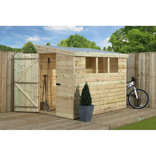 5 Ft. W x 8 Ft. D Shiplap Pent Wooden Shed