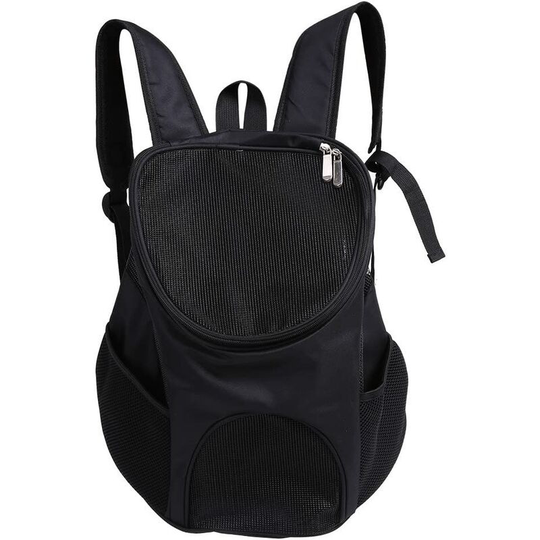 Portable Pet Messenger Bag Breathable Pet Backpack Outdoor Travel Carrier For Pet Dog Cat Rabbit black - Langray