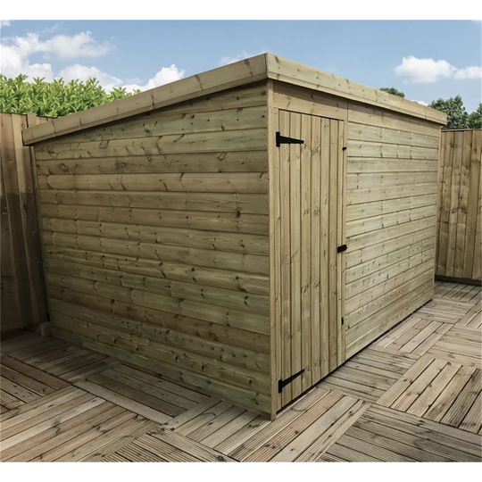 Bobtown 9 ft. W x 4 ft. D Solid Wood Garden Shed