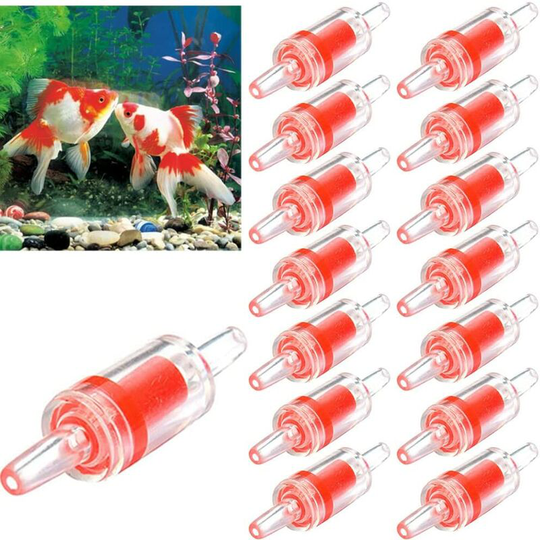 15 Pieces Aquarium Air Pump Check Valves One Way Plastic Check Valve