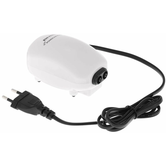 Bearsu - Aquarium Air Pump 3W 220-240V Double Outlet Oxygen Air Pump
