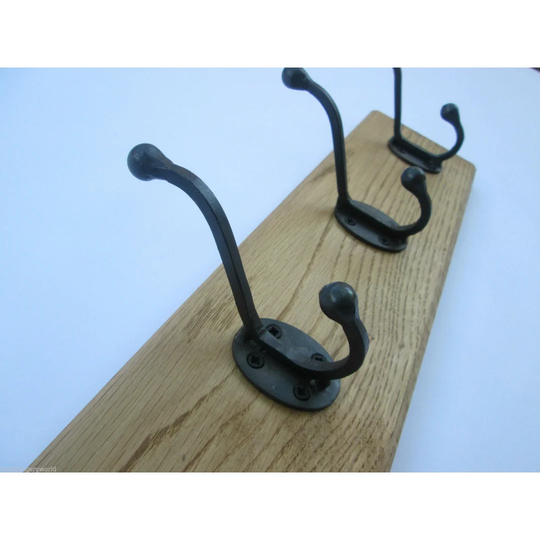 Powderly Solid Wood 3 - Hook Wall Mounted Coat Rack
