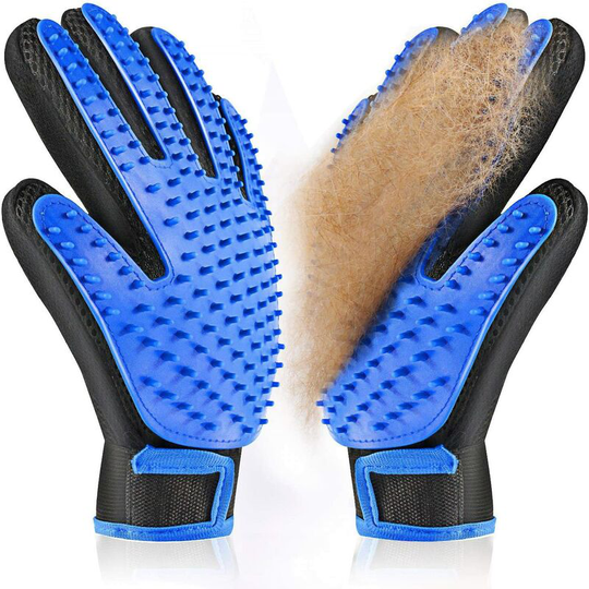 Pet Grooming Gloves, Soft Grooming Glove for Pets, Effective Grooming Glove for Dogs and Cats- 1 Pair