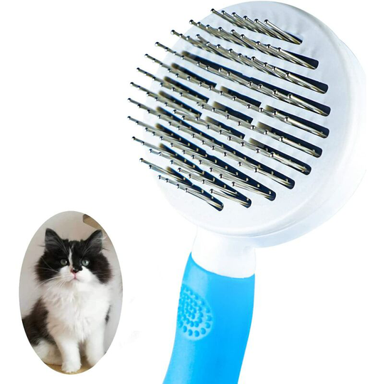 2 Packs Cat Dog Brush, Grooming Brushes for Cats and Dogs Self-cleaning Dead Hair Massage Brush for Cat Dog One-Click Removal of Dead Hair and