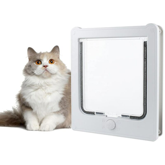 Pet Door, Solid Design, Easy Install, 23.5cmW*27.5cmH,Convenient, Original 2 Way Pet Door, Fast Installation, Easy Fitting