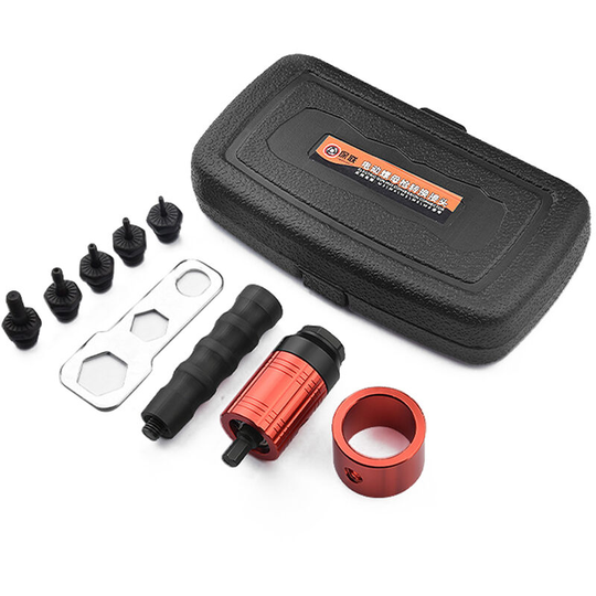Asupermall - Detachable Manual Electric Rivet Nut Tool Conversion Accessories Hand Rivet Nut Tool Set Electric Pneumatic Rivet Machine Quick