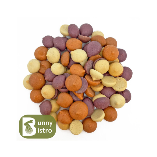 (50g) Bunny Bistro Biscuit Mixed Drops - Rabbit, Hamster, Guinea Pig Nibble Treats, Bulk