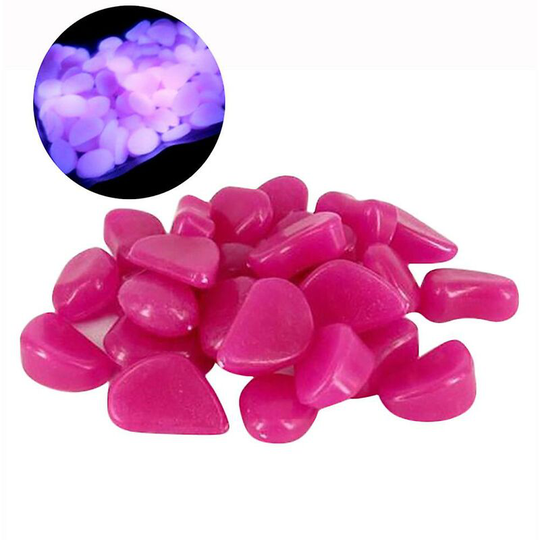 50pcs Glow in the Dark Stone Luminous Sea Aquarium Fish Tank Decor