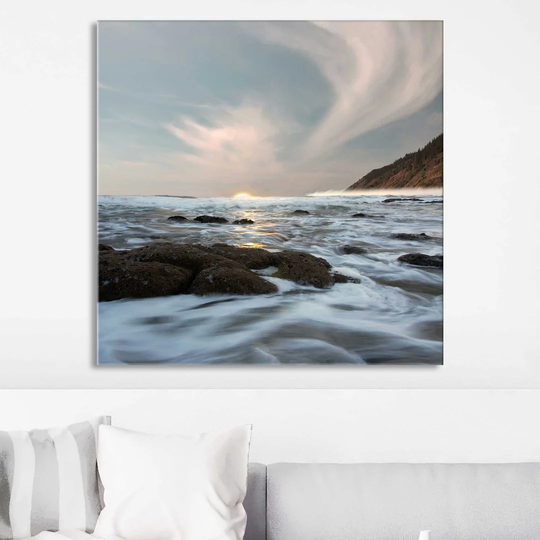 "Serene Seascape" Print On Canvas