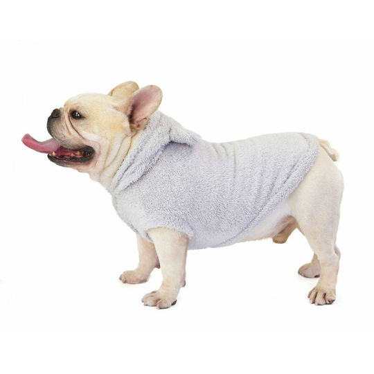 Autumn and winter dog clothes pet clothes hooded thickened dog clothes fleece coat bear transformer suit m (chest 37', neck 27' back length 24,