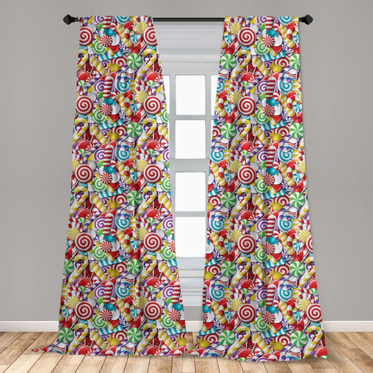 Brynton Bonbons Lollipops Sugary Treats Sweeties Pile For Occasions Room Darkening Curtains