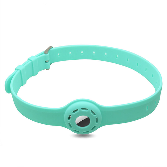 Dog Collar/Cat Collar, 1Pcs Pet Collar Anti Loss Cat Dog Silicone Airtags Tracker Cover mint green - Muff